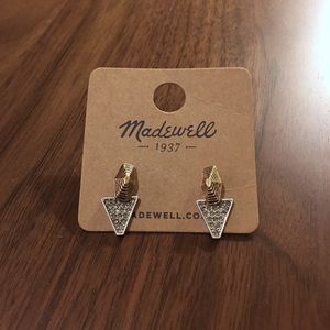 Madewell Geometric Gold, Silver, Sparkle Ear rings